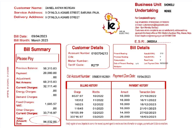  Minol USA business utility bill 